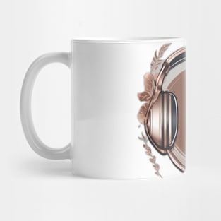 Headphone Rose Gold Shadow Silhouette Anime Style Collection No. 399 Mug